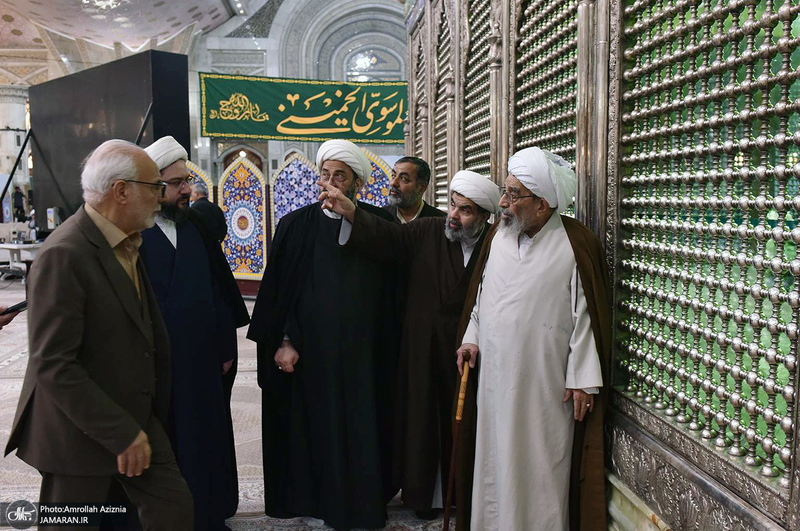 حضور آیت الله مصطفی اشرفی شاهرودی در حرم امام خمینی (س)