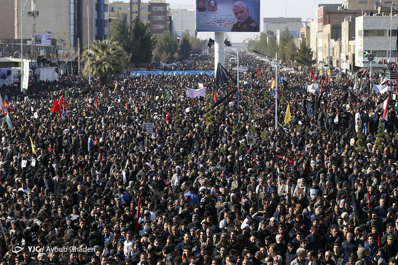 مراسم تشییع و خاکسپاری سردارحاج قاسم سلیمانی در کرمان