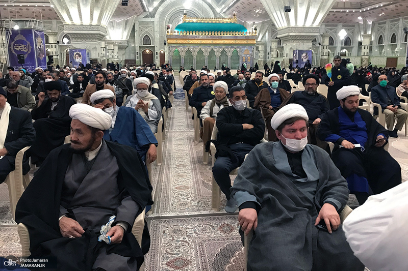 مراسم عزاداری شب شهادت حضرت فاطمه‌ زهرا (س) در حرم امام خمینی