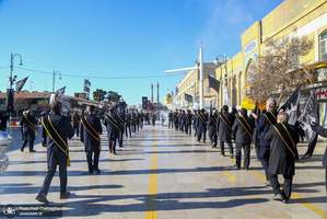 دسته عزاداری خادمان حرم کریمه اهل بیت (ع) در روز شهادت حضرت زهرا (س)‎‎