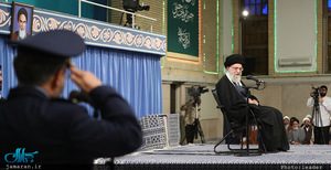 دیدار فرماندهان نیروی هوایی و پدافند هوایی ارتش با رهبر معظم انقلاب