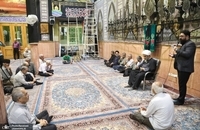 آیت الله فاضل لنکرانی در حاج سید حسن قم (13)