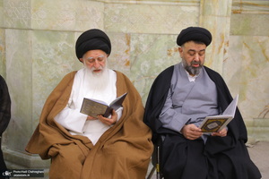 مراسم سومین سالگرد ارتحال آیت الله العظمی علوی گرگانی (ره) در مسجد اعظم قم‎