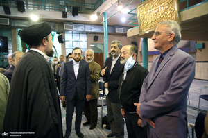 دیدار جمعی از معاونین و سفرای سابق وزارت خارجه‎‎ با سید حسن خمینی