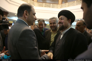 دیدار شهردار و اعضای شورای اسلامی شهر تهران با سید حسن خمینی