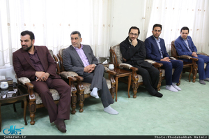 دیدار اعضای بانک قرض الحسنه رسالت با سید حسن خمینی 