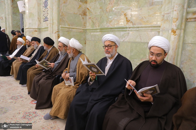 مراسم سومین سالگرد ارتحال آیت الله العظمی علوی گرگانی (ره) در مسجد اعظم قم‎