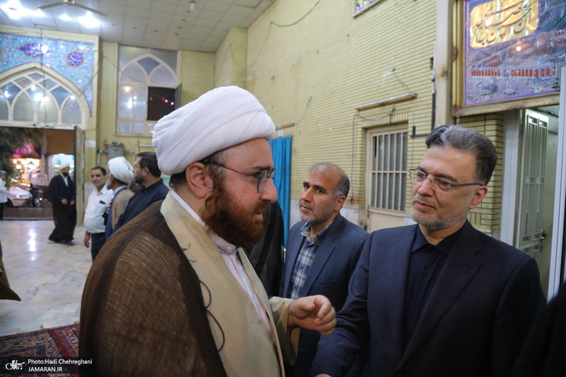 مراسم ترحیم آیت الله العظمی محفوظی (ره) در مسجد رفعت قم