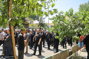 دسته عزاداری روز شهادت امام صادق (ع) با حضور آیت الله العظمی وحید خراسانی