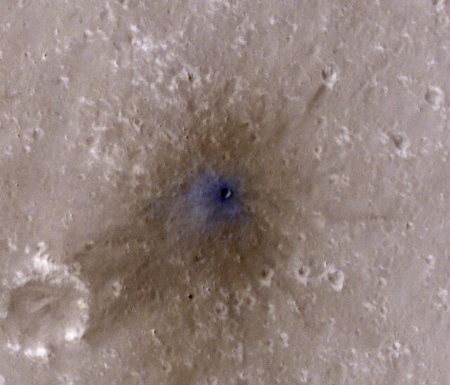 مریخ هر سال با صدها سنگ فضایی بمباران می‌شود