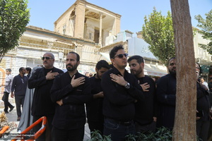 دسته عزاداری شهادت امام عسکری (ع) با حضور آیت‌الله العظمی وحید خراسانی