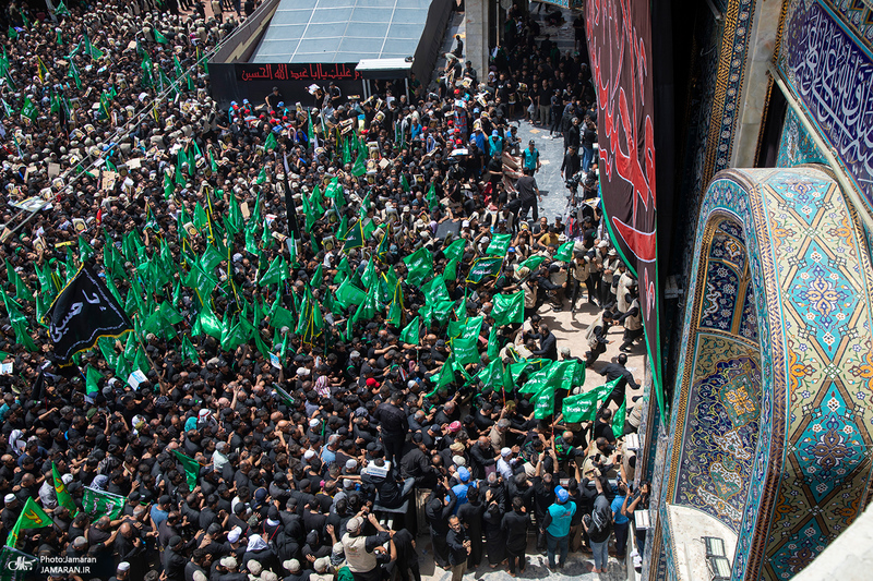 تصاویری از مراسم عزاداری عاشورا و شام غریبان در کربلای معلی