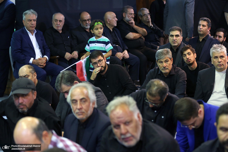 مراسم عزاداری هیئت جامعه اسلامی ورزشکاران در حسینیه جماران