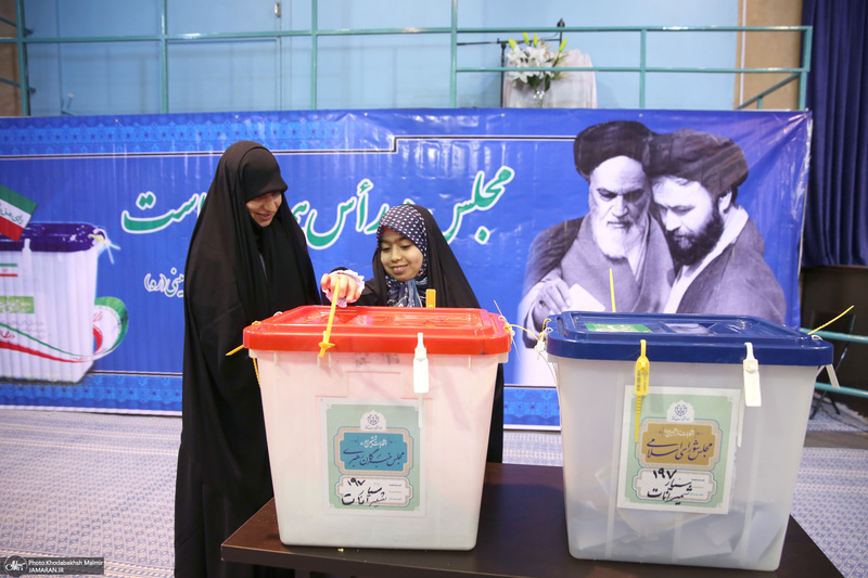 حضور سید یاسر خمینی در  انتخابات مجلس شورای اسلامی و مجلس خبرگان رهبری