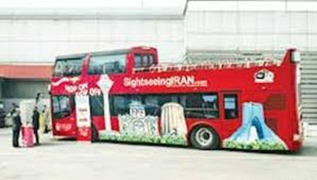 نخستین اتوبوس گردشگری بدون سقف در تهران رونمایی شد  آمادگی شهرداری تهران برای برگزاری یکصدهزار نفر تور گردشگری در نوروز