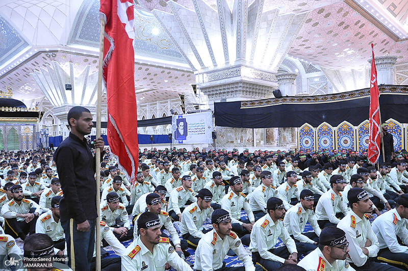 عزاداری دانشجویان دانشگاه علوم انتظامی امین در حرم مطهر امام خمینی(س)