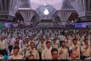 تجدید میثاق جمعی از فرماندهان ناجا با آرمان‌های بنیانگذار انقلاب اسلامی 