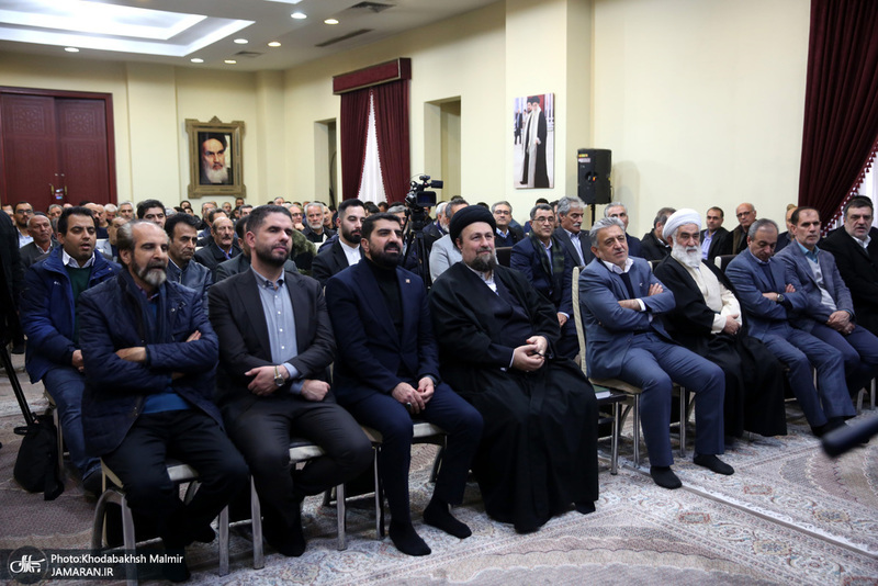 دیدار  رئیس و جمعی از اعضای اتاق اصناف تهران‌ با سید حسن خمینی