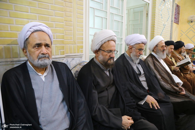 مراسم ترحیم آیت الله العظمی محفوظی (ره) در مسجد رفعت قم