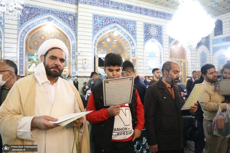 مراسم آغاز  سال 1401 در حرم کریمه اهل بیت (ع)‎