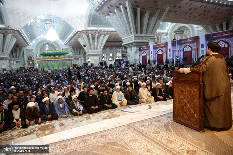 مراسم بزرگداشت ارتحال آیت الله العظمی محقق کابلی در حرم امام خمینی (س)