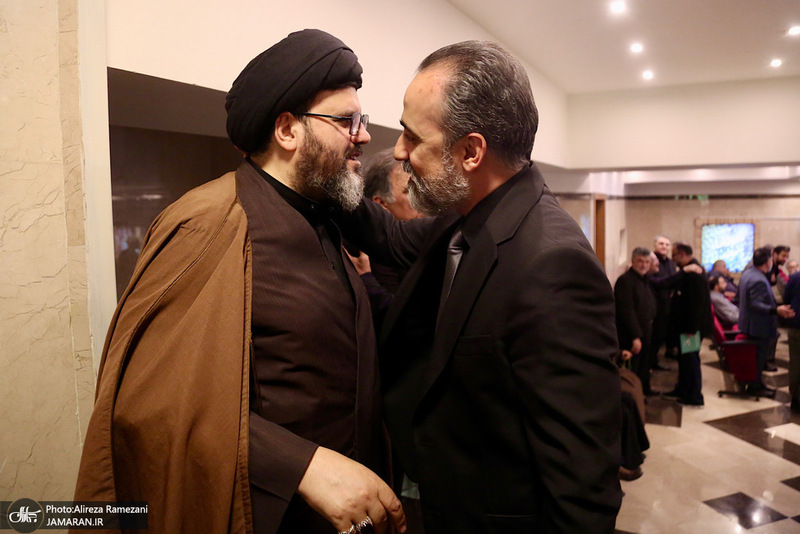 مراسم ختم مادر همسر حجت السلام ‌و المسلمین علی اکبر ناطق نوری و عباس آخوندی