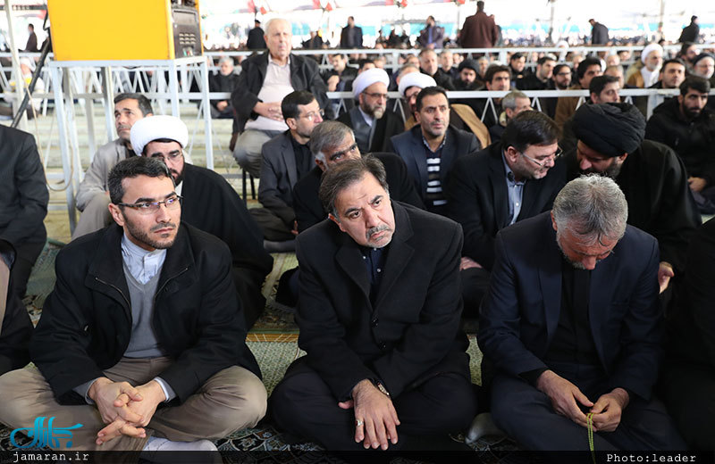 اقامه نماز رهبر معظم انقلاب بر پیکر حجت‌الاسلام والمسلمین هاشمی رفسنجانی