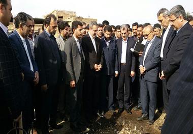 آغاز ساخت مدرسه روستای گاومیش آباد دزفول با حضور وزیر آموزش و پرورش