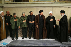 مراسم ترحیم آیت الله هاشمی رفسنجانی در حسینیه امام خمینی(ره)