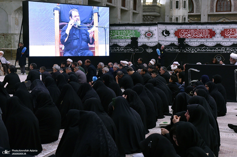 دومین شب عزاداری حضرت اباعبدالله الحسین (ع) در حرم امام خمینی