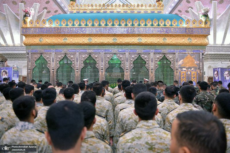 تجدید میثاق دانشجویان و فرماندهان دانشگاه افسری امام علی (ع) با آرمان های امام خمینی (س)