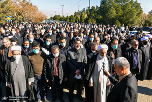 مراسم تشییع و خاکسپاری مرحوم حجت الاسلام و المسلمین سید رضا حسینی امین