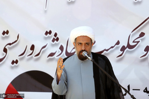 تجمع طلاب و اساتید حوزه علمیه قم در حمایت از مردم فلسطین و محکومیت حادثه تروریستی افغانستان‎