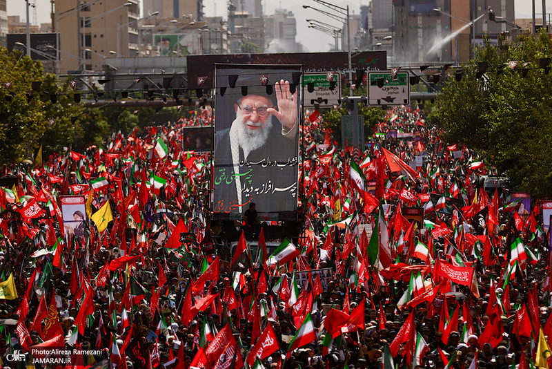 مراسم تشییع رهبر شهید