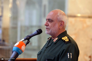 تجدید میثاق خانواده معظم شهدای سازمان حفاظت اطلاعات سپاه با آرمان های حضرت امام خمینی (س) - سردار خادمی