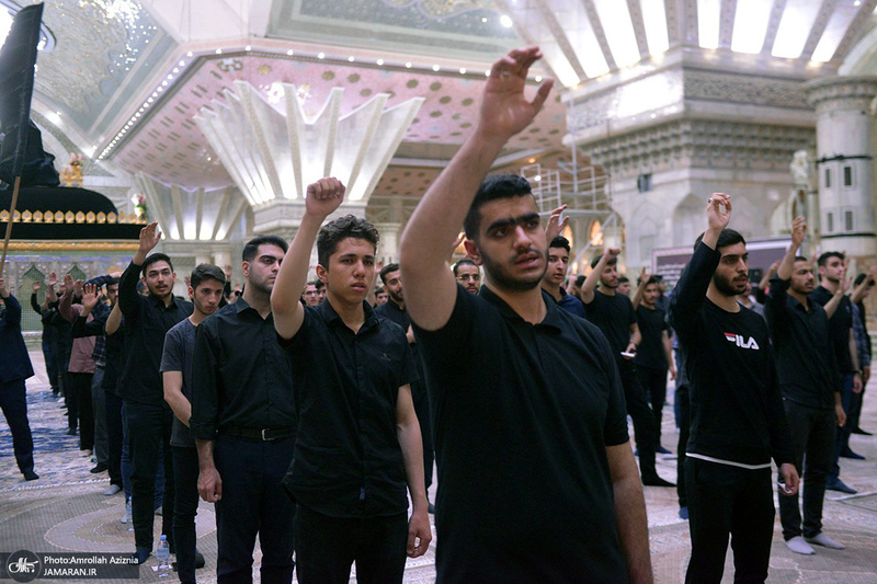 عزاداری دانشجویان دانشگاه علوم پزشکی بقیه الله (عج) در حرم امام خمینی (س)