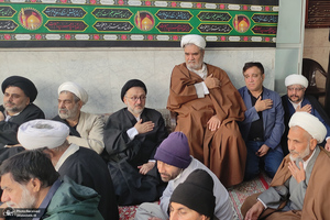 مراسم عزاداری شهادت حضرت زهرا (س) در دفتر آیت الله العظمی صانعی (ره)