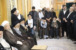 مراسم بزرگداشت آیت الله العظمی شبیری زنجانی (ره) توسط آیت الله للعظمی مکارم شیرازی