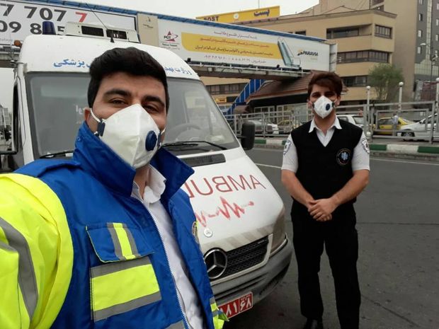 وارونگی هوای البرز آمبولانس ها را به خیابان کشاند