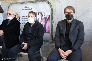 مراسم تشییع و خاکسپاری مرحوم حاج عیسی جعفری در حرم امام خمینی(س)