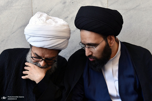 مراسم خاکسپاری پیکر مرحوم محمدعلی جماعتی (ره) در حرم امام خمینی (س)