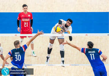 لیگ ملت های والیبال| ایران صفر-  ۳ فرانسه؛ انگیزه اسیر ستاره های خروس نشان+عکس