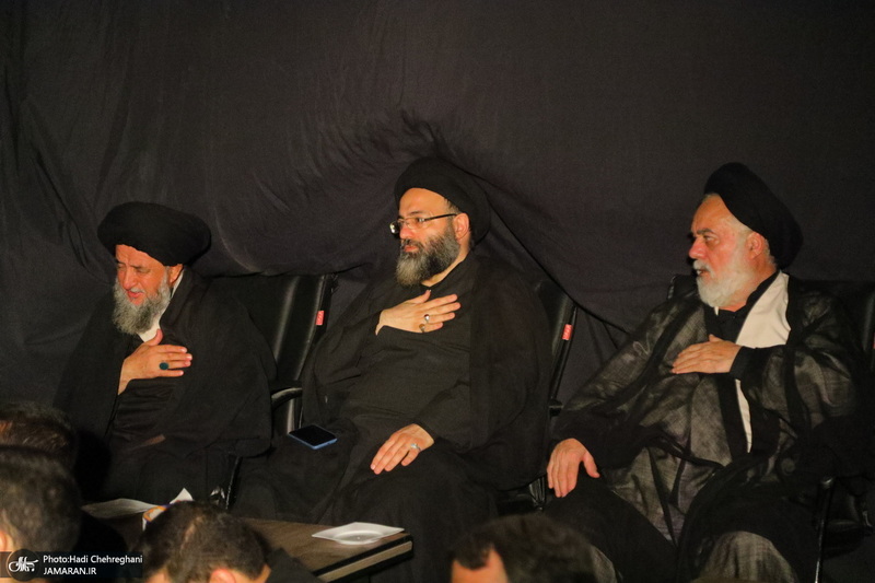 مراسم عزاداری دهه اول ماه صفر در بیت آیت الله شاه آبادی در قم‎