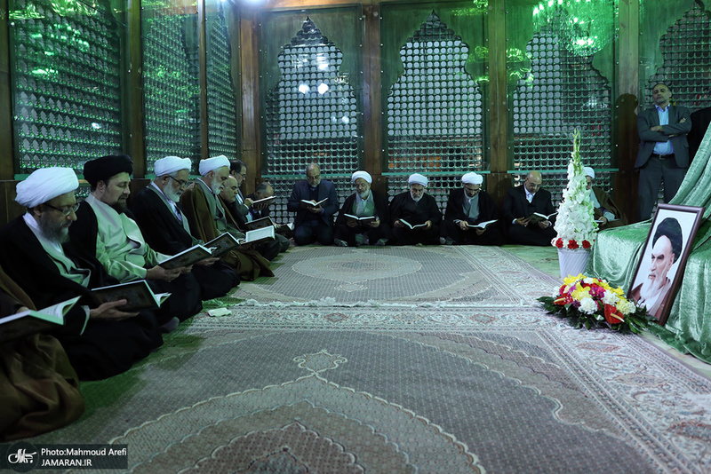 تجدید میثاق رئیس قوه قضائیه و مسئولان عالی قضایی با آرمان‌های امام خمینی(س)