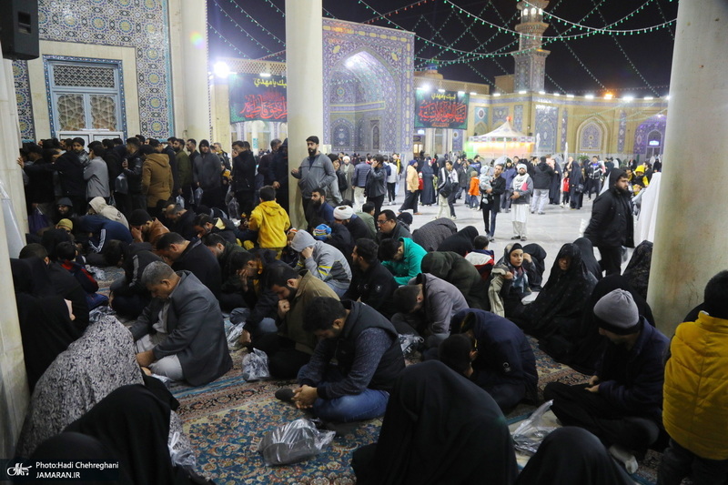 مراسم عزاداری شهادت حضرت فاطمه زهرا (س) در مسجد اعظم قم‎