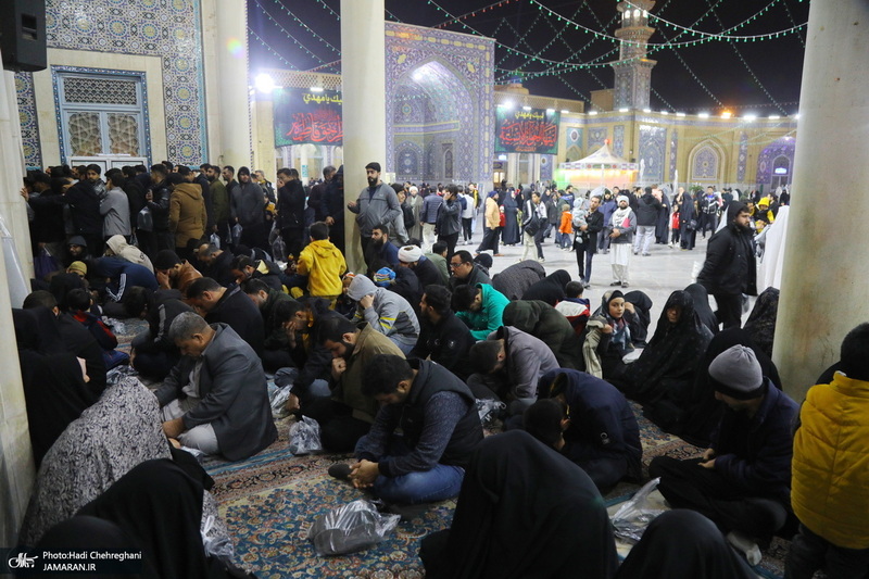 مراسم عزاداری شهادت حضرت فاطمه زهرا (س) در مسجد اعظم قم‎