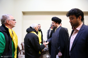 دیدار جمعی از خانواده  های شهدای لبنان با سیدحسن خمینی