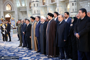 تجدید میثاق رئیس جمهور و اعضای هیأت دولت با آرمان‌های حضرت امام(س)