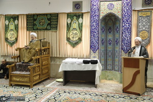 عمامه گذاری طلاب توسط مراجع عظام تقلید در روز میلاد امام علی (ع)‎