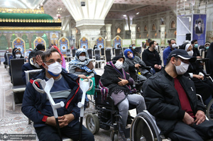 دیدار رئیس سازمان بهزیستی و جمعی از توان یابان این سازمان با سید حسن خمینی